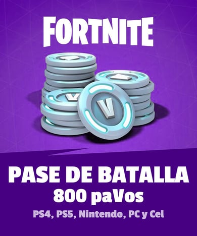Pase de Batalla Fortnite 800 paVos