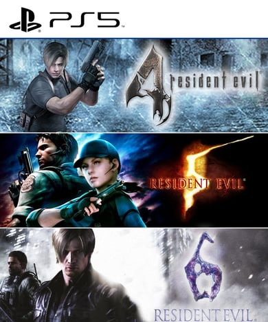 Combo Resident Evil 4 5 y 6 PS5 Retro