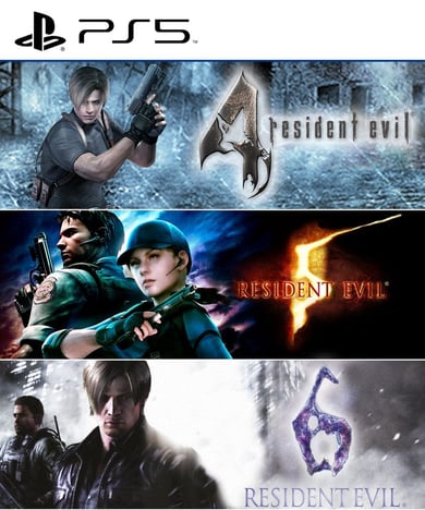 Combo Resident Evil 4 5 y 6 PS5 Retro