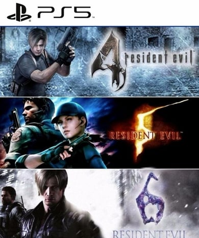 Combo Resident Evil 4 5 y 6 PS5 Retro