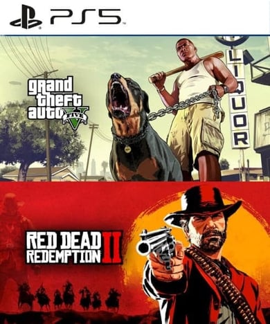 Oferta Combo GTA y Red Dead 2 PS5 Retro