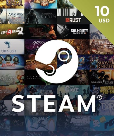Steam Wallet Code 10 USD