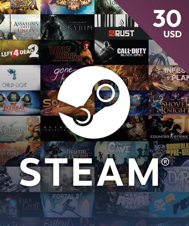 Steam Wallet Code 30 USD