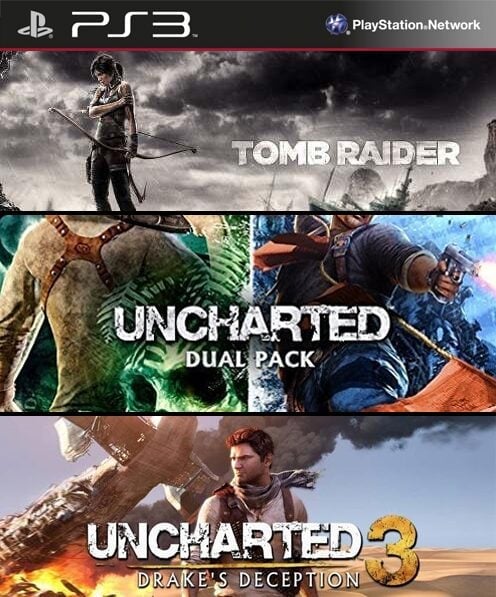 Combo Uncharted 1 2 3 y Tomb Raider