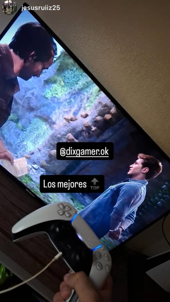 Historia de Instagram de un cliente de DixGamer con Uncharted 4