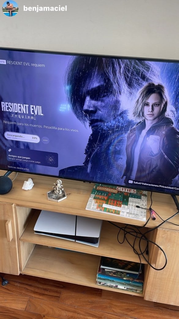 Historia de Instagram de un cliente de DixGamer con Resident Evil Requiem