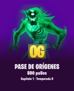 Pase de Origenes 800 paVos