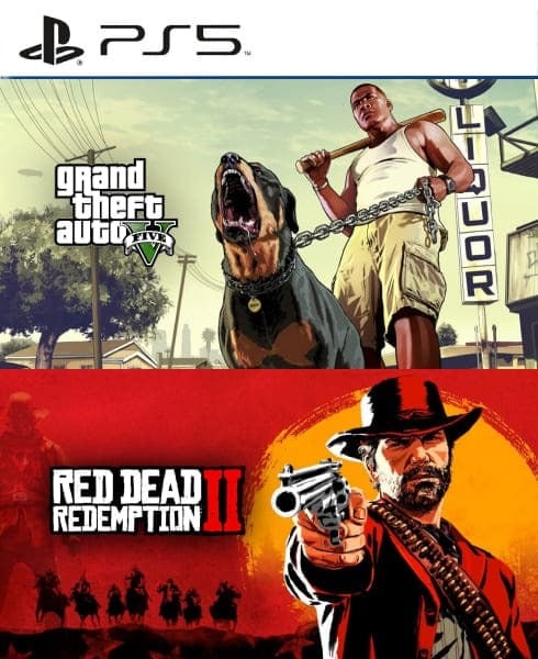 Oferta Combo GTA y Red Dead 2 PS5 Retro